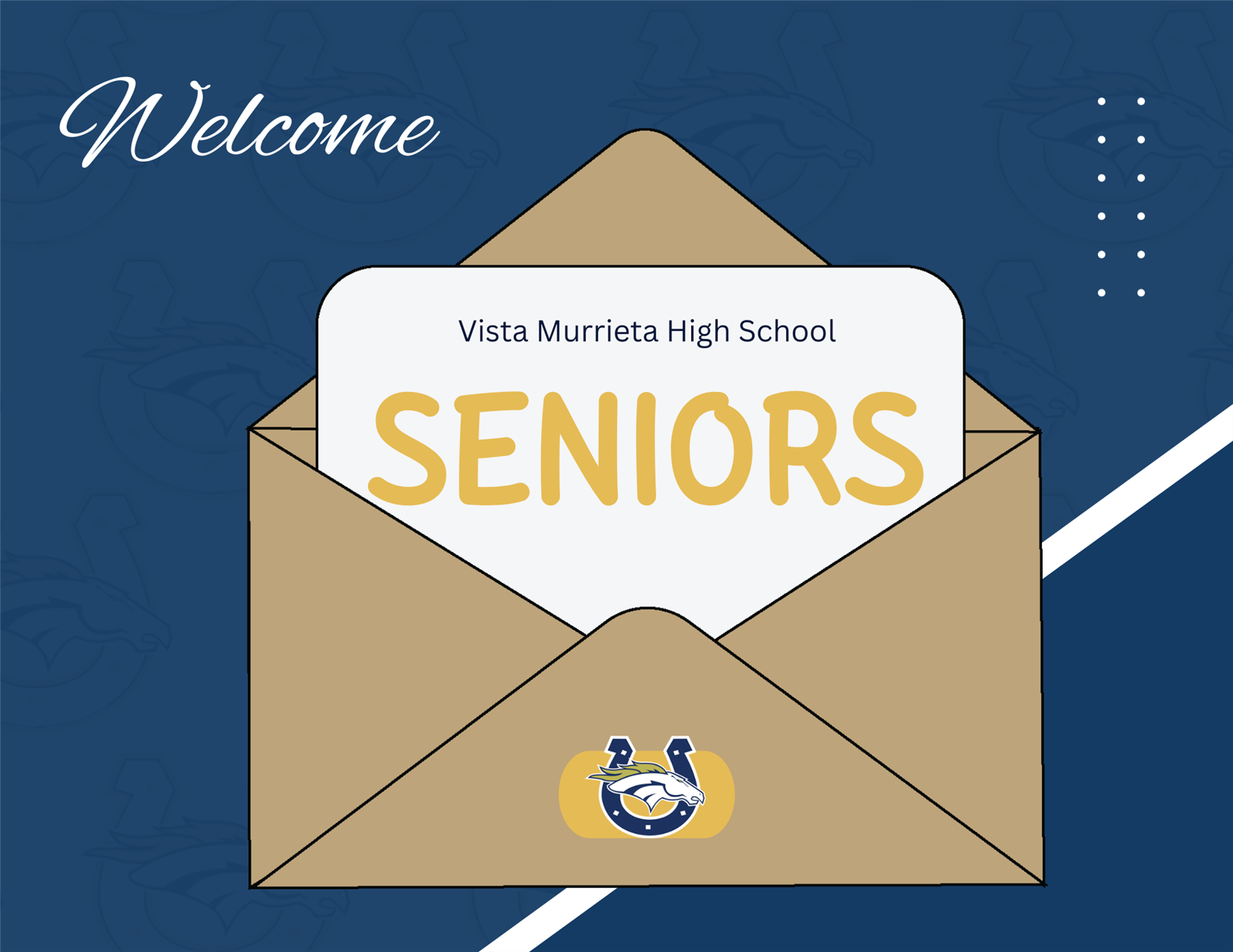Senior Welcome Letter Senior Welcome Letter